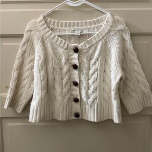Cable Knit Cream Sweater